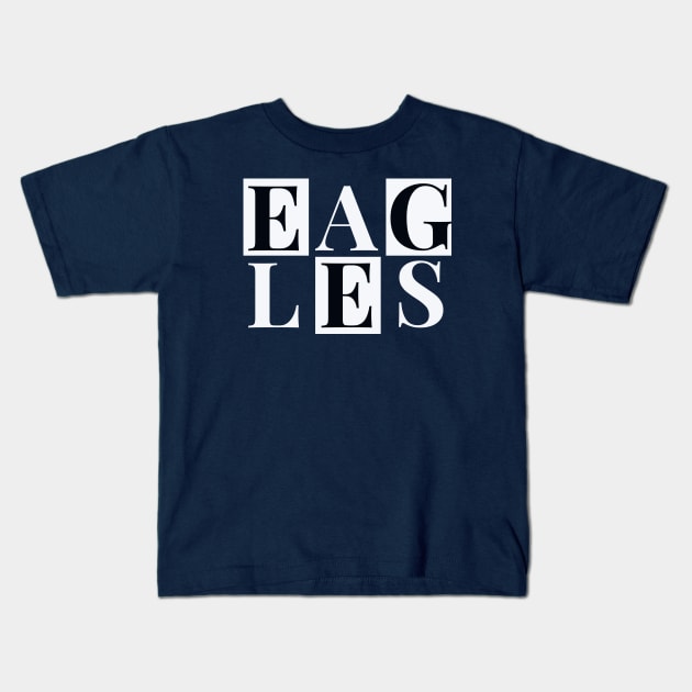 Eagles Football Kids T-Shirt by LineXpressions